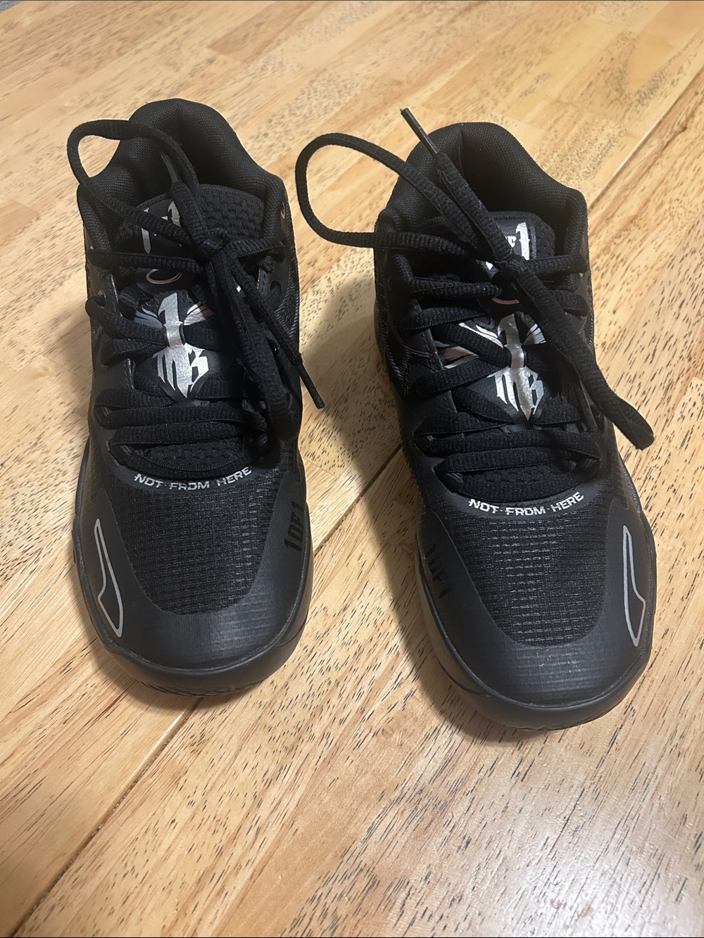 Puma MB.01 Lo LaMelo Ball Basketball Shoes - Triple Black / Charcoal